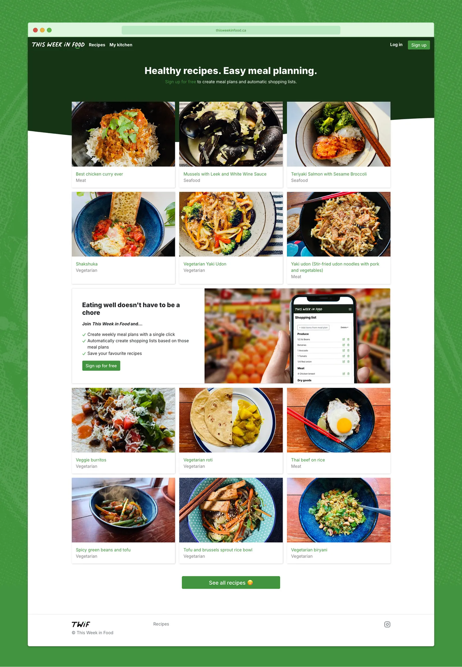 This Week in Food homepage